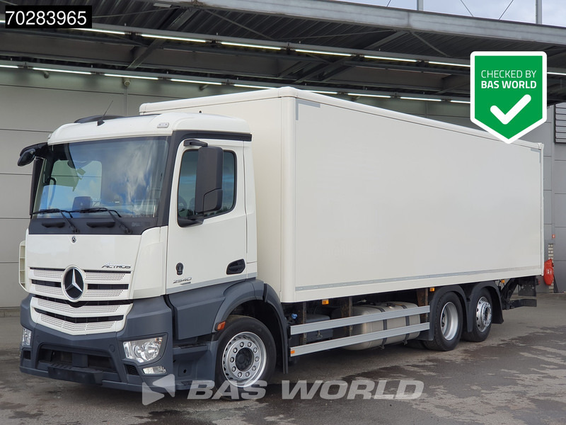 Mercedes-Benz Actros 2540 6X2 1500kg Ladebordwand Steering Axle Automatic Navi Euro 6 - Kravas automašīna ar slēgto virsbūvi: foto 1 Mercedes-Benz Actros 2540 6X2 1500kg Ladebordwand Steering Axle Automatic Navi Euro 6 - Kravas automašīna ar slēgto virsbūvi: foto 1