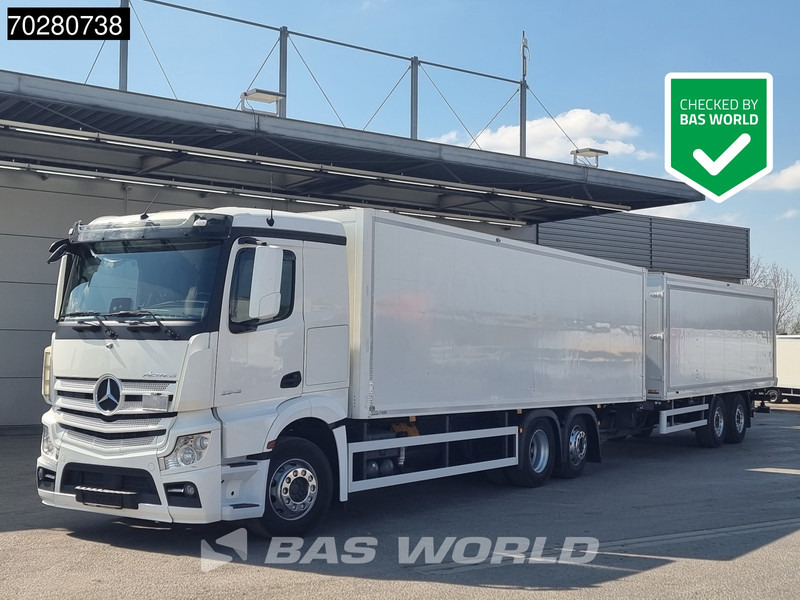 Mercedes-Benz Actros 2543 6X2 Combi Retarder ACC Navi Ladebordwand 360°camera Euro 6 - Kravas automašīna ar slēgto virsbūvi: foto 1 Mercedes-Benz Actros 2543 6X2 Combi Retarder ACC Navi Ladebordwand 360°camera Euro 6 - Kravas automašīna ar slēgto virsbūvi: foto 1