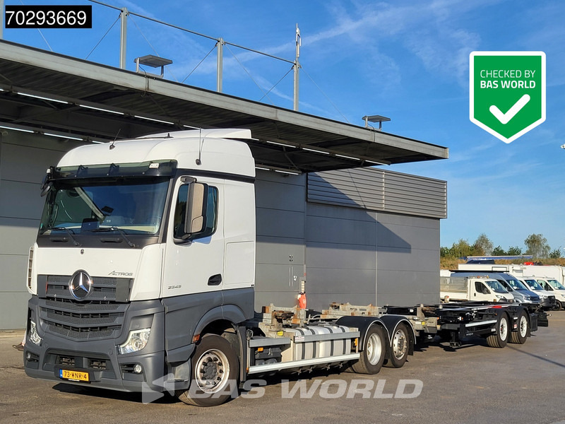 Mercedes-Benz Actros 2545 Actros 6X2 NL-Truck BDF Combi Retarder Lift Asche ACC Xenon Navi Euro 6 - Konteineru vedējs/ Kravas automašīna ar noņemamā virsbūve: foto 1 Mercedes-Benz Actros 2545 Actros 6X2 NL-Truck BDF Combi Retarder Lift Asche ACC Xenon Navi Euro 6 - Konteineru vedējs/ Kravas automašīna ar noņemamā virsbūve: foto 1