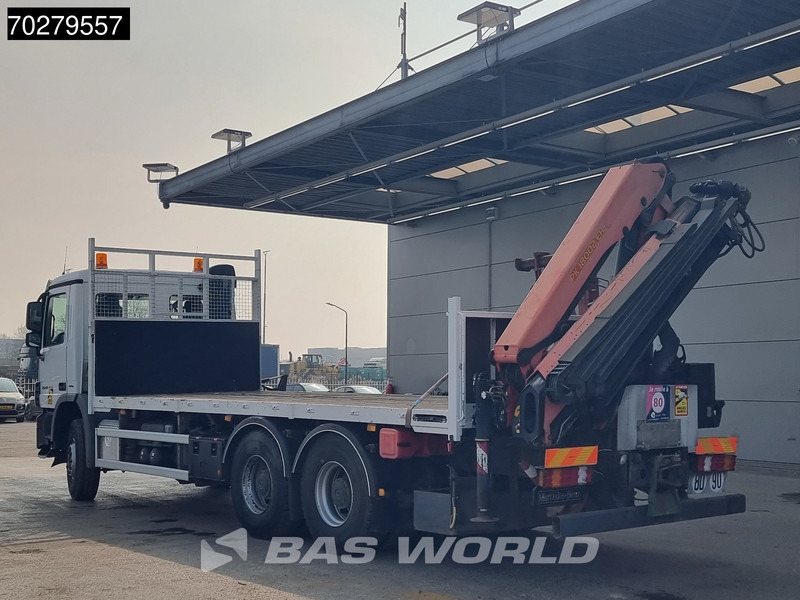 Bortu kravas automašīna/ Platforma, Kravas auto ar manipulatoru Mercedes-Benz Actros 2641 6X4 Palfinger PK18002-EH Remote Full Steel Euro 5: foto 8