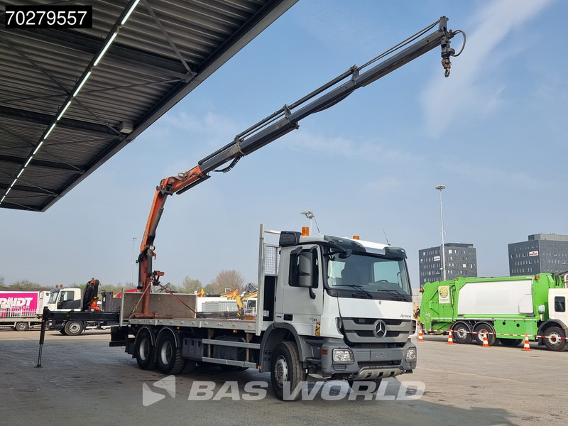 Mercedes-Benz Actros 2641 6X4 Palfinger PK18002-EH Remote Full Steel Euro 5 - Bortu kravas automašīna/ Platforma, Kravas auto ar manipulatoru: foto 3 Mercedes-Benz Actros 2641 6X4 Palfinger PK18002-EH Remote Full Steel Euro 5 - Bortu kravas automašīna/ Platforma, Kravas auto ar manipulatoru: foto 3