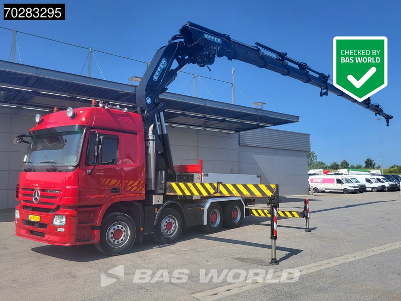 Mercedes-Benz Actros 2648 850 8X4 Effer 350/9S Kran Fifth wheel Big-Axle Automatic Euro 5 - Bortu kravas automašīna/ Platforma, Kravas auto ar manipulatoru: foto 1 Mercedes-Benz Actros 2648 850 8X4 Effer 350/9S Kran Fifth wheel Big-Axle Automatic Euro 5 - Bortu kravas automašīna/ Platforma, Kravas auto ar manipulatoru: foto 1