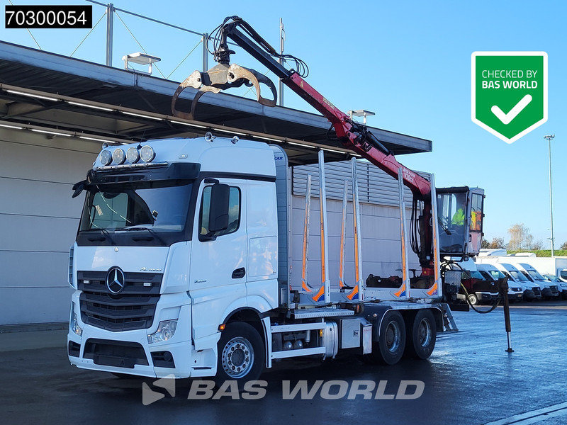 Mercedes-Benz Actros 2663 Actros 6X4 Timber truck FTG V10CX.81 wood crane Big-Axle Automatic Euro 6 - Kokvedējs, Kravas auto ar manipulatoru: foto 1 Mercedes-Benz Actros 2663 Actros 6X4 Timber truck FTG V10CX.81 wood crane Big-Axle Automatic Euro 6 - Kokvedējs, Kravas auto ar manipulatoru: foto 1