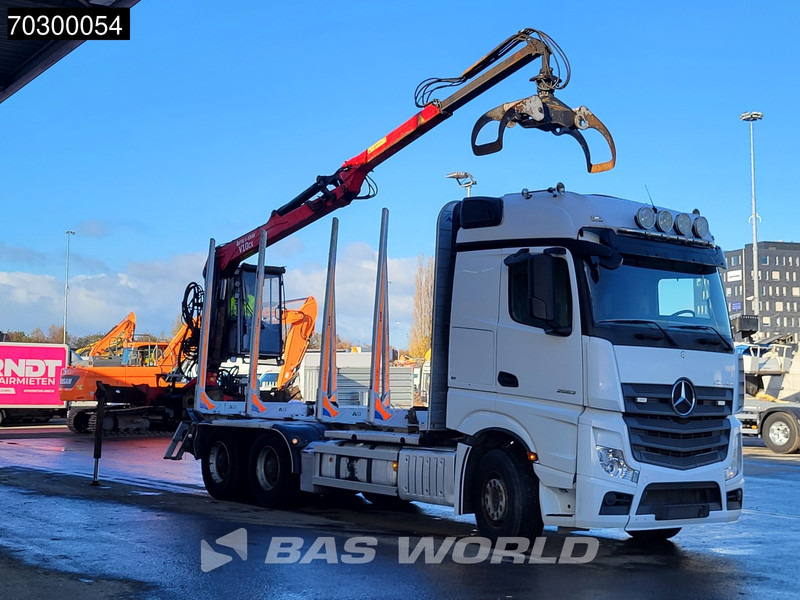 Mercedes-Benz Actros 2663 Actros 6X4 Timber truck FTG V10CX.81 wood crane Big-Axle Automatic Euro 6 - Kokvedējs, Kravas auto ar manipulatoru: foto 3 Mercedes-Benz Actros 2663 Actros 6X4 Timber truck FTG V10CX.81 wood crane Big-Axle Automatic Euro 6 - Kokvedējs, Kravas auto ar manipulatoru: foto 3