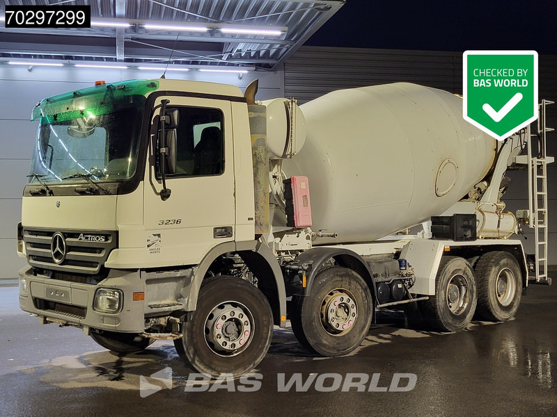 Mercedes-Benz Actros 3236 8X4 9m3 mixer Automatic Steelsuspension Euro 3 - Betonvedējs: foto 1 Mercedes-Benz Actros 3236 8X4 9m3 mixer Automatic Steelsuspension Euro 3 - Betonvedējs: foto 1
