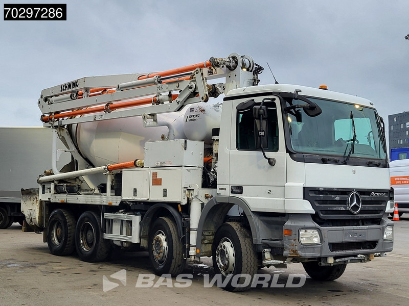 Mercedes-Benz Actros 3241 8X4 21meter Pump + 7m3 Stetter Mixer Steelsuspension Big-Axle Manual Euro 5 - Betona sūknis: foto 3 Mercedes-Benz Actros 3241 8X4 21meter Pump + 7m3 Stetter Mixer Steelsuspension Big-Axle Manual Euro 5 - Betona sūknis: foto 3