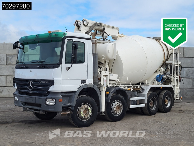 Mercedes-Benz Actros 3241 8X4 7m3 Putzmeister TMM 21-3 Retarder Big-Axle 3-Pedals Steelsuspension Euro 4 - Betonvedējs: foto 1 Mercedes-Benz Actros 3241 8X4 7m3 Putzmeister TMM 21-3 Retarder Big-Axle 3-Pedals Steelsuspension Euro 4 - Betonvedējs: foto 1