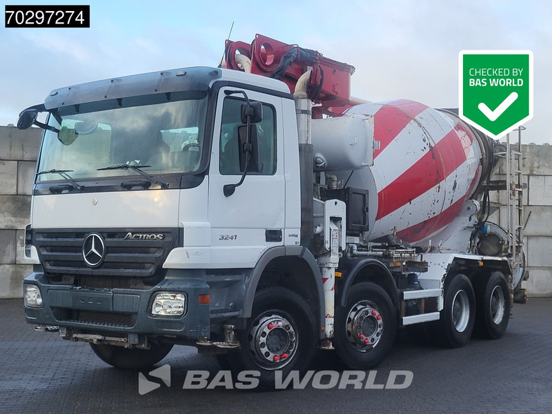 Mercedes-Benz Actros 3241 8X4 Putzmeister M24-3 Pump + 9m3 LIEBHERR Mixer Steelsuspension 3-Pedals Euro 4 - Betona sūknis: foto 1 Mercedes-Benz Actros 3241 8X4 Putzmeister M24-3 Pump + 9m3 LIEBHERR Mixer Steelsuspension 3-Pedals Euro 4 - Betona sūknis: foto 1