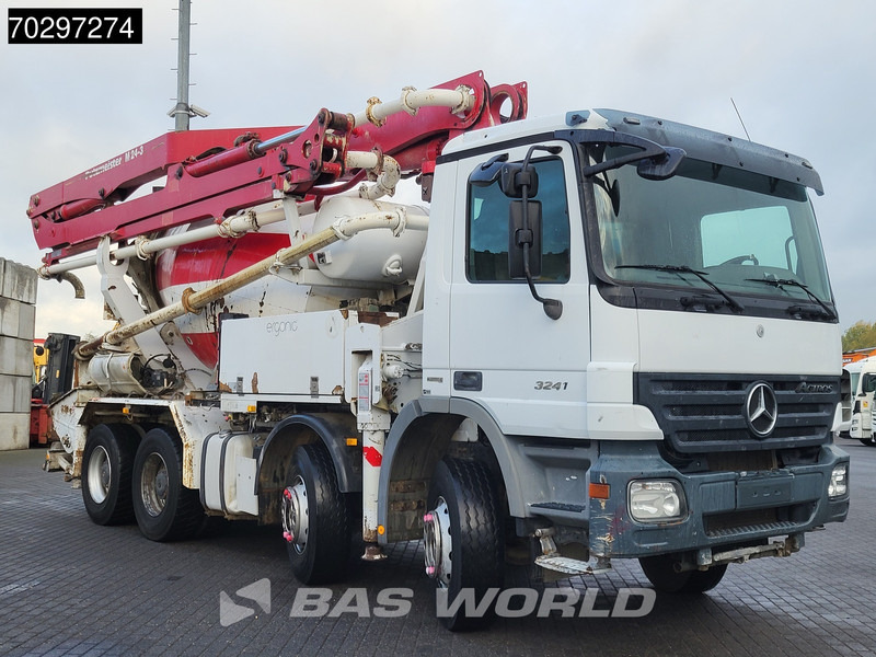 Mercedes-Benz Actros 3241 8X4 Putzmeister M24-3 Pump + 9m3 LIEBHERR Mixer Steelsuspension 3-Pedals Euro 4 - Betona sūknis: foto 3 Mercedes-Benz Actros 3241 8X4 Putzmeister M24-3 Pump + 9m3 LIEBHERR Mixer Steelsuspension 3-Pedals Euro 4 - Betona sūknis: foto 3