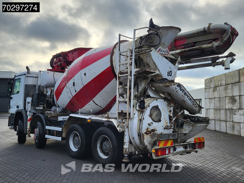 Mercedes-Benz Actros 3241 8X4 Putzmeister M24-3 Pump + 9m3 LIEBHERR Mixer Steelsuspension 3-Pedals Euro 4 - Betona sūknis: foto 2 Mercedes-Benz Actros 3241 8X4 Putzmeister M24-3 Pump + 9m3 LIEBHERR Mixer Steelsuspension 3-Pedals Euro 4 - Betona sūknis: foto 2