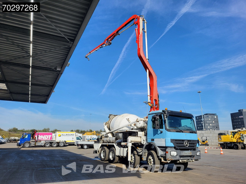 Mercedes-Benz Actros 3241 8X4 Putzmeister TMM 21-3.67 Q PUMI 7m3 Liebherr mixer Big-Axle Euro 3 - Betona sūknis: foto 3 Mercedes-Benz Actros 3241 8X4 Putzmeister TMM 21-3.67 Q PUMI 7m3 Liebherr mixer Big-Axle Euro 3 - Betona sūknis: foto 3