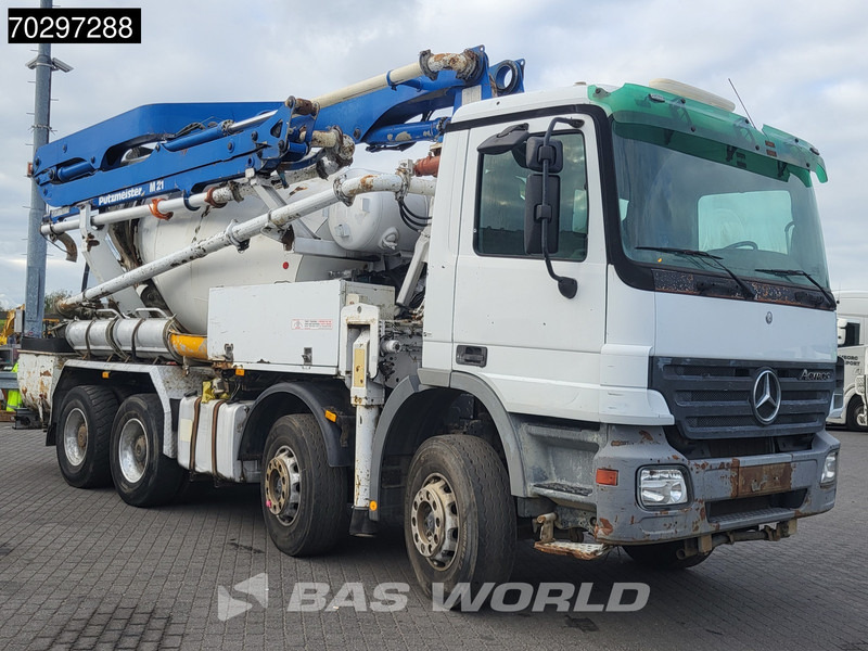 Mercedes-Benz Actros 3241 8X4 Putzmeister TMM 21 +7m3 Liebherr PUMI Steelsuspension 3-Pedals Euro 3 - Betona sūknis: foto 3 Mercedes-Benz Actros 3241 8X4 Putzmeister TMM 21 +7m3 Liebherr PUMI Steelsuspension 3-Pedals Euro 3 - Betona sūknis: foto 3