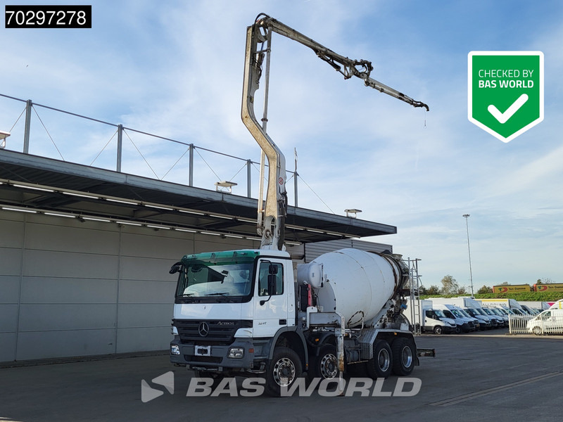 Mercedes-Benz Actros 3241 8X4 Putzmeister TMM 21-G2 PUMI 7m3 Mixer Big-Axle Steelsuspension 3-Pedals Euro 3 - Betona sūknis: foto 1 Mercedes-Benz Actros 3241 8X4 Putzmeister TMM 21-G2 PUMI 7m3 Mixer Big-Axle Steelsuspension 3-Pedals Euro 3 - Betona sūknis: foto 1