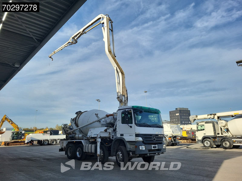 Mercedes-Benz Actros 3241 8X4 Putzmeister TMM 21-G2 PUMI 7m3 Mixer Big-Axle Steelsuspension 3-Pedals Euro 3 - Betona sūknis: foto 3 Mercedes-Benz Actros 3241 8X4 Putzmeister TMM 21-G2 PUMI 7m3 Mixer Big-Axle Steelsuspension 3-Pedals Euro 3 - Betona sūknis: foto 3
