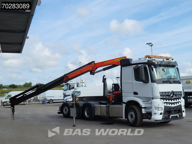 Mercedes-Benz Actros 3245 Actros 8X4 Palfinger PK22002 EH Crane 17tons hooklift Big-Axle Lift+Lenkachse Navi Euro 6 - Pacēlājs ar āķi, Kravas auto ar manipulatoru: foto 3 Mercedes-Benz Actros 3245 Actros 8X4 Palfinger PK22002 EH Crane 17tons hooklift Big-Axle Lift+Lenkachse Navi Euro 6 - Pacēlājs ar āķi, Kravas auto ar manipulatoru: foto 3