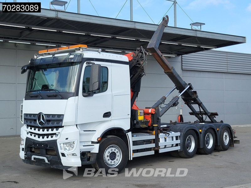 Mercedes-Benz Actros 3245 Actros 8X4 Palfinger PK22002 EH Crane 17tons hooklift Big-Axle Lift+Lenkachse Navi Euro 6 - Pacēlājs ar āķi, Kravas auto ar manipulatoru: foto 5 Mercedes-Benz Actros 3245 Actros 8X4 Palfinger PK22002 EH Crane 17tons hooklift Big-Axle Lift+Lenkachse Navi Euro 6 - Pacēlājs ar āķi, Kravas auto ar manipulatoru: foto 5