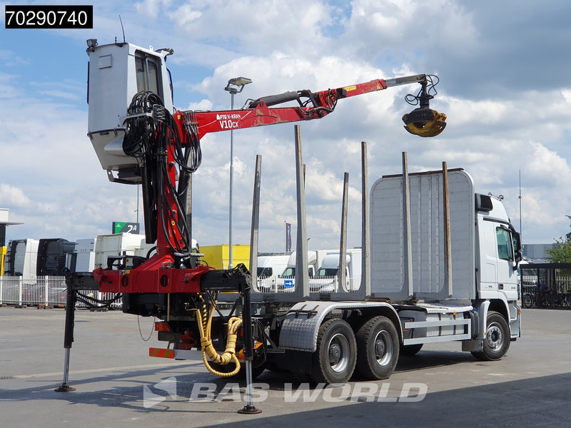 Mercedes-Benz Actros 3346 6X4 Original KM's! Wood Crane Big-Axle Steelsuspension Euro 5 - Kokvedējs, Kravas auto ar manipulatoru: foto 5 Mercedes-Benz Actros 3346 6X4 Original KM's! Wood Crane Big-Axle Steelsuspension Euro 5 - Kokvedējs, Kravas auto ar manipulatoru: foto 5