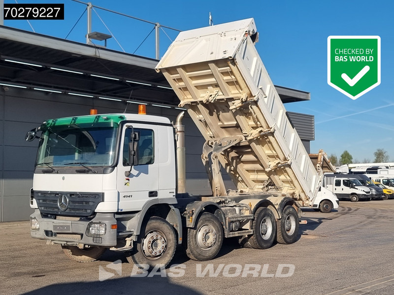 Mercedes-Benz Actros 4141 8X4 12m3 Meiller 2-way tipper steelsuspension Euro 4 - Kravas automašīna pašizgāzējs: foto 1 Mercedes-Benz Actros 4141 8X4 12m3 Meiller 2-way tipper steelsuspension Euro 4 - Kravas automašīna pašizgāzējs: foto 1