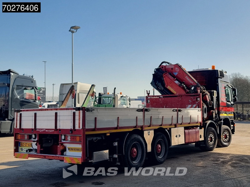 Bortu kravas automašīna/ Platforma, Kravas auto ar manipulatoru Mercedes-Benz Actros 4146 8X4 FASSI F600AXP.26 Crane Kran NL-Truck Euro 5: foto 16