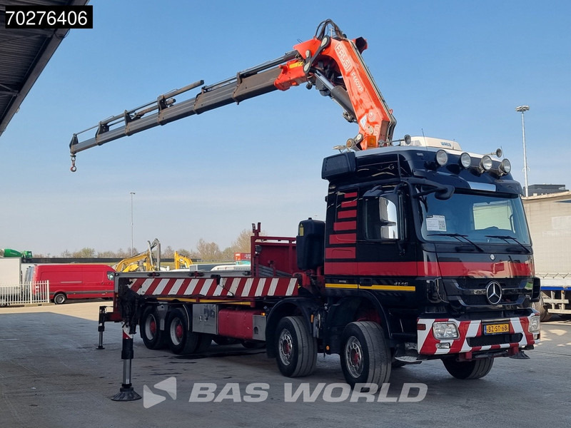 Bortu kravas automašīna/ Platforma, Kravas auto ar manipulatoru Mercedes-Benz Actros 4146 8X4 FASSI F600AXP.26 Crane Kran NL-Truck Euro 5: foto 7