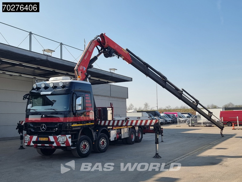 Bortu kravas automašīna/ Platforma, Kravas auto ar manipulatoru Mercedes-Benz Actros 4146 8X4 FASSI F600AXP.26 Crane Kran NL-Truck Euro 5: foto 6