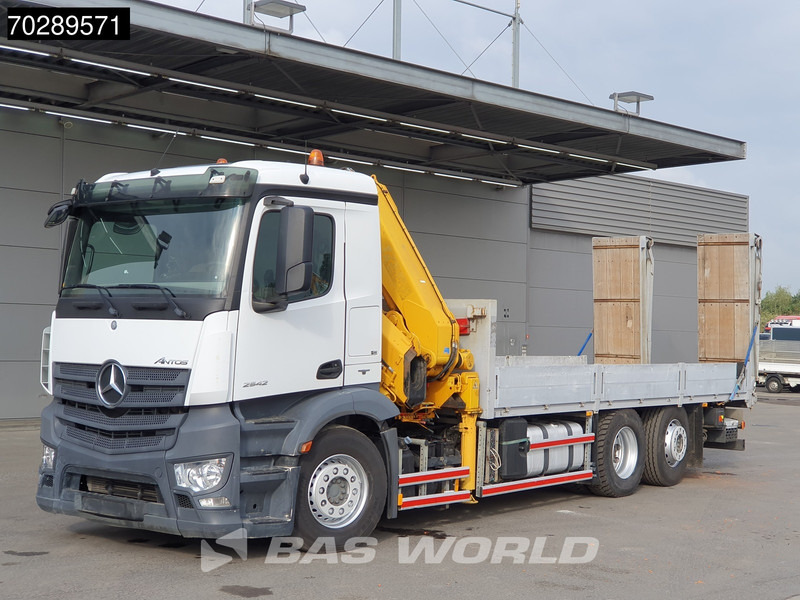 Bortu kravas automašīna/ Platforma, Kravas auto ar manipulatoru Mercedes-Benz Antos 2542 6X2 Fassi F330A023 Crane Kran Hydraulic ramps Retarder Lift+steering Euro 6: foto 8