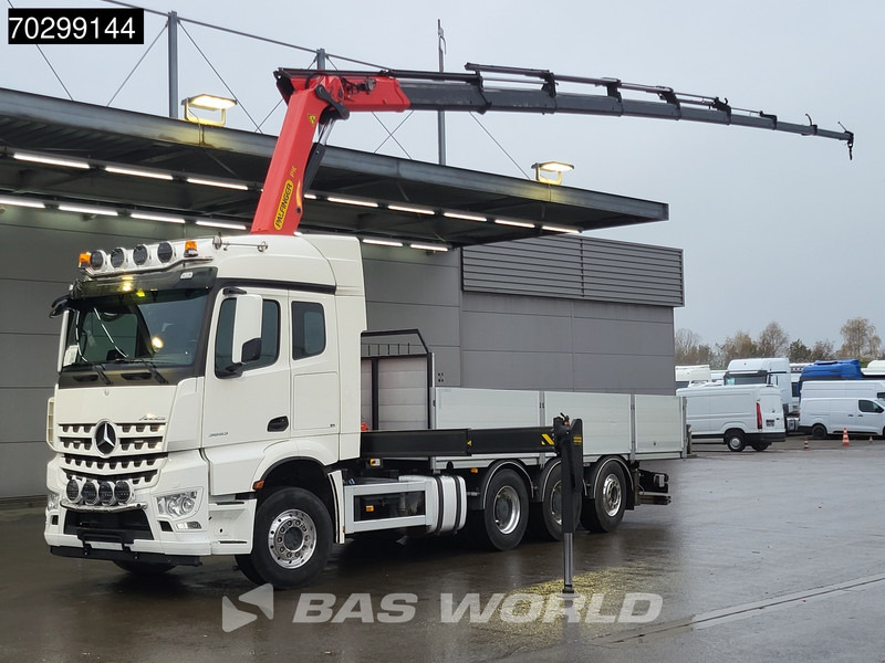 Mercedes-Benz Aroc 3653 Arocs 8X4 Palfinger PK26002-EH G Kran Crane Remote Lift + steering axle Euro 6 - Bortu kravas automašīna/ Platforma, Kravas auto ar manipulatoru: foto 1 Mercedes-Benz Aroc 3653 Arocs 8X4 Palfinger PK26002-EH G Kran Crane Remote Lift + steering axle Euro 6 - Bortu kravas automašīna/ Platforma, Kravas auto ar manipulatoru: foto 1