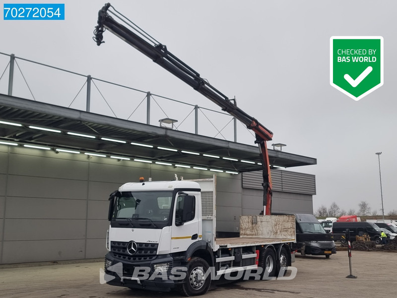 Mercedes-Benz Arocs 2536 6X2 Palfinger PK 16002 Crane Lenkasche Euro 6 - Bortu kravas automašīna/ Platforma, Kravas auto ar manipulatoru: foto 1 Mercedes-Benz Arocs 2536 6X2 Palfinger PK 16002 Crane Lenkasche Euro 6 - Bortu kravas automašīna/ Platforma, Kravas auto ar manipulatoru: foto 1