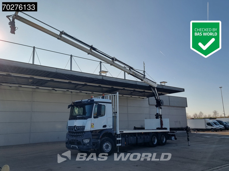 Mercedes-Benz Arocs 2636 6X4 HIAB X-HIDUO 188 ES-S Crane Kran Big axle Euro 6 - Bortu kravas automašīna/ Platforma, Kravas auto ar manipulatoru: foto 1 Mercedes-Benz Arocs 2636 6X4 HIAB X-HIDUO 188 ES-S Crane Kran Big axle Euro 6 - Bortu kravas automašīna/ Platforma, Kravas auto ar manipulatoru: foto 1