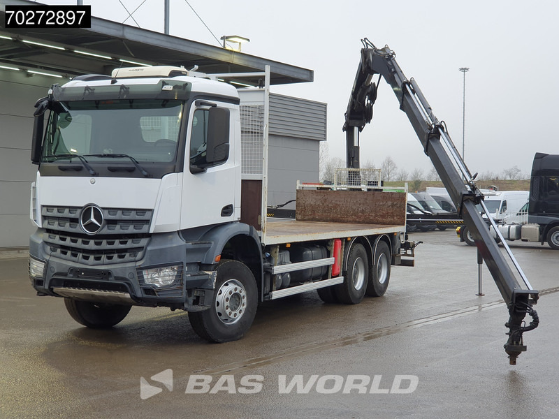 Mercedes-Benz Arocs 2636 6X4 Hiab 144 E-3 Hipro Kran Crane Remote Full Steel Euro 6 - Bortu kravas automašīna/ Platforma, Kravas auto ar manipulatoru: foto 5 Mercedes-Benz Arocs 2636 6X4 Hiab 144 E-3 Hipro Kran Crane Remote Full Steel Euro 6 - Bortu kravas automašīna/ Platforma, Kravas auto ar manipulatoru: foto 5