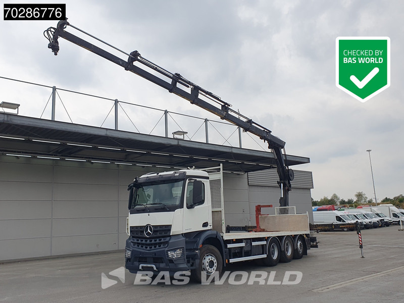 Mercedes-Benz Arocs 3240 8X4 HIAB 211E-6 HIPRO Big-Axle Lift+Steering Navi Euro 6 - Bortu kravas automašīna/ Platforma, Kravas auto ar manipulatoru: foto 1 Mercedes-Benz Arocs 3240 8X4 HIAB 211E-6 HIPRO Big-Axle Lift+Steering Navi Euro 6 - Bortu kravas automašīna/ Platforma, Kravas auto ar manipulatoru: foto 1