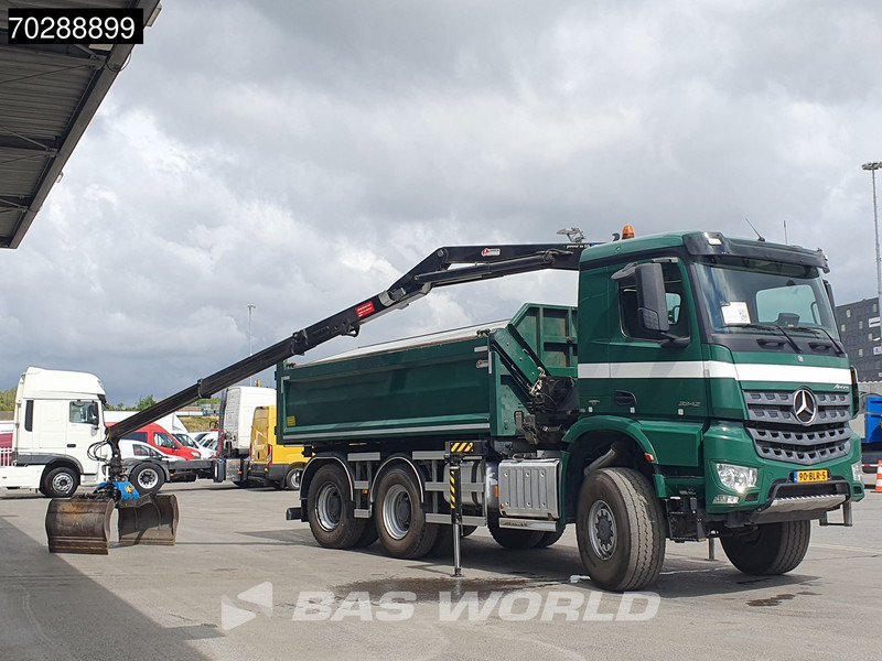 Mercedes-Benz Arocs 3342 Arocs 6X6 NL-Truck HMF 1643 Z-Crane Kran Steering Axle Big-Axle Euro 6 - Kravas automašīna pašizgāzējs, Kravas auto ar manipulatoru: foto 5 Mercedes-Benz Arocs 3342 Arocs 6X6 NL-Truck HMF 1643 Z-Crane Kran Steering Axle Big-Axle Euro 6 - Kravas automašīna pašizgāzējs, Kravas auto ar manipulatoru: foto 5