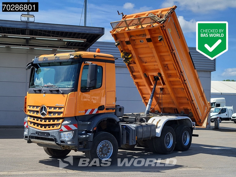 Mercedes-Benz Arocs 3345 6X6 11m3 Meiller Mixer Steelsuspension Big-Axle Euro 6 - Kravas automašīna pašizgāzējs: foto 1 Mercedes-Benz Arocs 3345 6X6 11m3 Meiller Mixer Steelsuspension Big-Axle Euro 6 - Kravas automašīna pašizgāzējs: foto 1