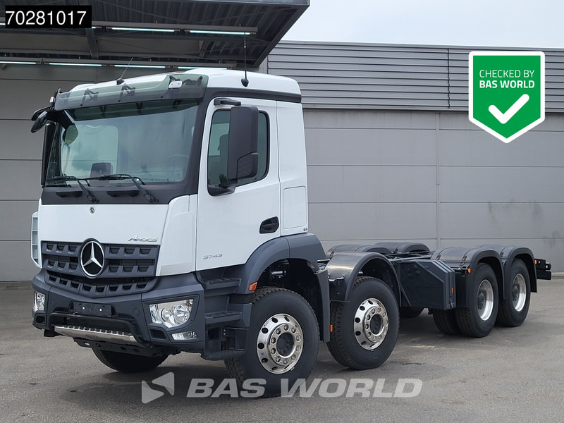 Jaunā Šasija kravas automašīna Mercedes-Benz Arocs 3743 8X4 NEW chassis Big-Axle Alcoa's Euro 6: foto 1