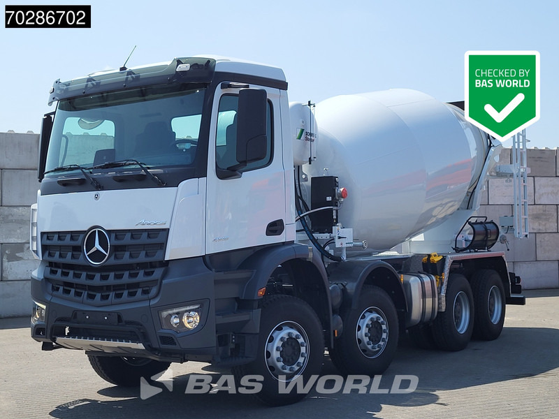 Mercedes-Benz Arocs 4145 8X4 NEW! 10m3 Schwing Stetter Mixer Manual Big-Axle Steel suspension Euro 3 - Betonvedējs: foto 1 Mercedes-Benz Arocs 4145 8X4 NEW! 10m3 Schwing Stetter Mixer Manual Big-Axle Steel suspension Euro 3 - Betonvedējs: foto 1