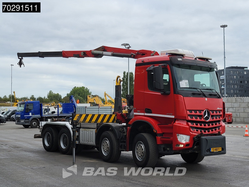 Mercedes-Benz Arocs 4145 8X4 NL-Truck HMF 2243 Z Crane Hyva 26-51-S Steelsuspension Big-Axle Automatic Euro 6 - Pacēlājs ar āķi, Kravas auto ar manipulatoru: foto 3 Mercedes-Benz Arocs 4145 8X4 NL-Truck HMF 2243 Z Crane Hyva 26-51-S Steelsuspension Big-Axle Automatic Euro 6 - Pacēlājs ar āķi, Kravas auto ar manipulatoru: foto 3
