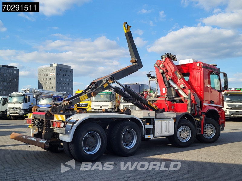 Mercedes-Benz Arocs 4145 8X4 NL-Truck HMF RCL 5300 Crane Hyva 26-51-S Hooklift Steelsuspension Big-Axle Automatic Euro 6 līzingu Mercedes-Benz Arocs 4145 8X4 NL-Truck HMF RCL 5300 Crane Hyva 26-51-S Hooklift Steelsuspension Big-Axle Automatic Euro 6: foto 8