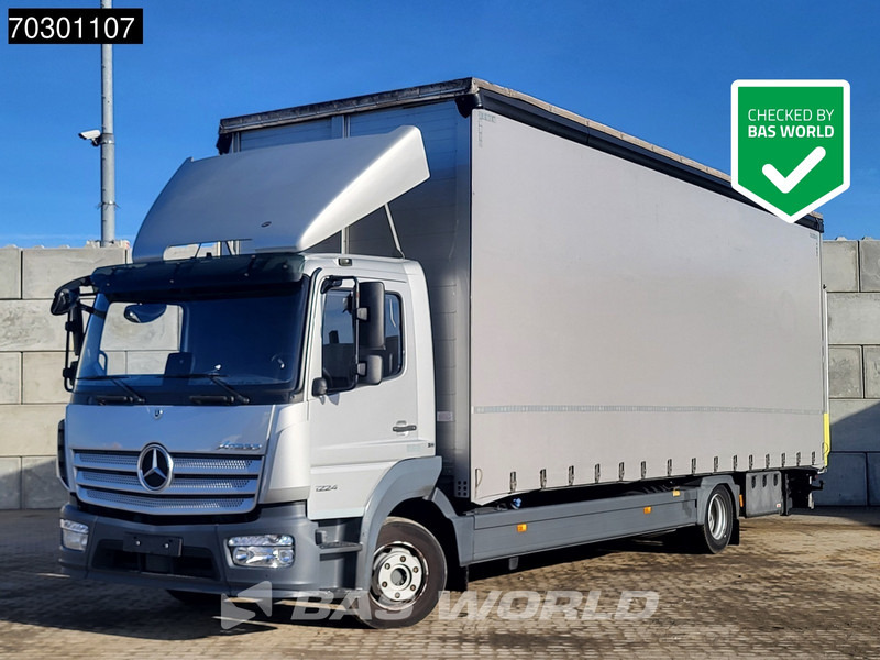 Mercedes-Benz Atego 1224 4X2 12tonner 280cm height box 1500kg Ladebordwand Automatic Euro 6 - Kravas automašīna ar tentu: foto 1 Mercedes-Benz Atego 1224 4X2 12tonner 280cm height box 1500kg Ladebordwand Automatic Euro 6 - Kravas automašīna ar tentu: foto 1