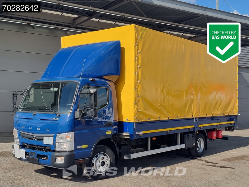 Mitsubishi 7C18 4X2 7.5tonner Curtainsider Ladebordwand Automatic Euro 6 - Kravas automašīna ar tentu: foto 1 Mitsubishi 7C18 4X2 7.5tonner Curtainsider Ladebordwand Automatic Euro 6 - Kravas automašīna ar tentu: foto 1