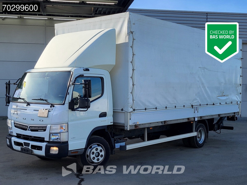 Mitsubishi Fuso 7C 18 4X2 7.5tonner curtainsider Automatic Ladebordwand Euro 6 - Kravas automašīna ar tentu: foto 1 Mitsubishi Fuso 7C 18 4X2 7.5tonner curtainsider Automatic Ladebordwand Euro 6 - Kravas automašīna ar tentu: foto 1