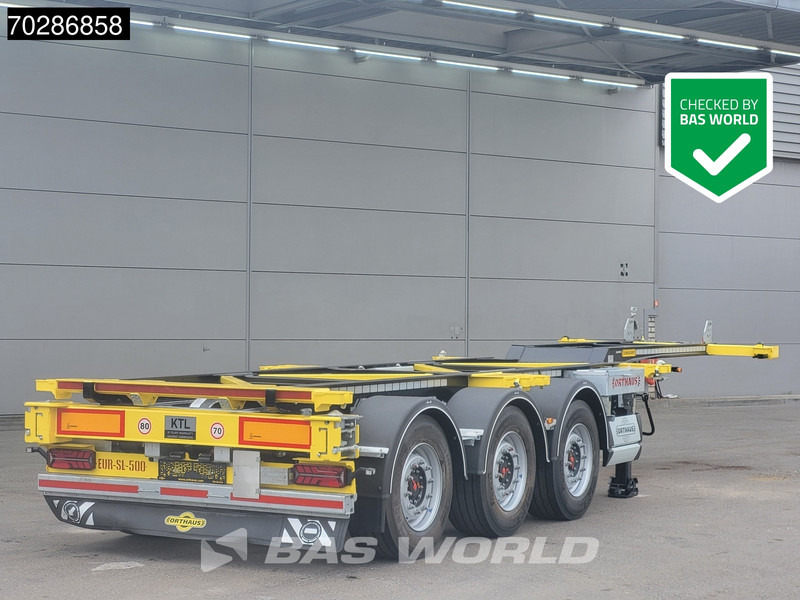 Orthaus CGS (Euro Slider 500) 3 axles Multi 45ft Lift Axle extendable SAF - Puspiekabe noņemamā virsbūve/ Konteineru vedējs: foto 1 Orthaus CGS (Euro Slider 500) 3 axles Multi 45ft Lift Axle extendable SAF - Puspiekabe noņemamā virsbūve/ Konteineru vedējs: foto 1