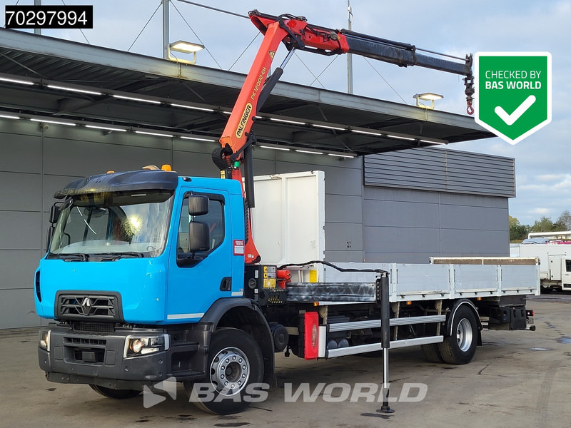 Renault C 320 C 4X2 Palfinger PK12002 EH Kran Crane Automatic Euro 6 - Bortu kravas automašīna/ Platforma, Kravas auto ar manipulatoru: foto 1 Renault C 320 C 4X2 Palfinger PK12002 EH Kran Crane Automatic Euro 6 - Bortu kravas automašīna/ Platforma, Kravas auto ar manipulatoru: foto 1
