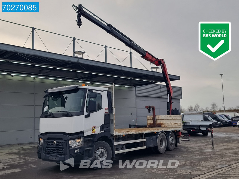 Renault C 380 6X2 Fassi F155A.0.23 E-ACTIVE Remote Control Euro 6 - Bortu kravas automašīna/ Platforma, Kravas auto ar manipulatoru: foto 1 Renault C 380 6X2 Fassi F155A.0.23 E-ACTIVE Remote Control Euro 6 - Bortu kravas automašīna/ Platforma, Kravas auto ar manipulatoru: foto 1