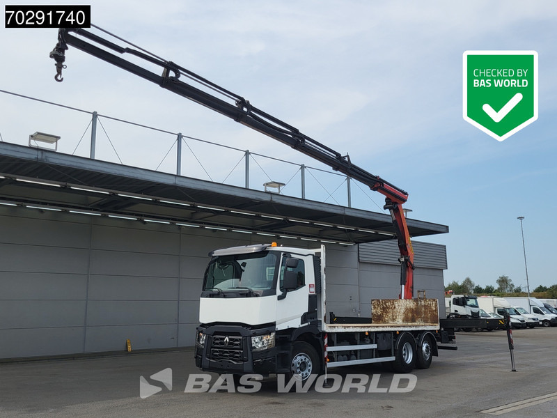 Renault C 380 6X2 Palfinger PK 22002 EH Crane Optibrake Euro 6 - Bortu kravas automašīna/ Platforma, Kravas auto ar manipulatoru: foto 1 Renault C 380 6X2 Palfinger PK 22002 EH Crane Optibrake Euro 6 - Bortu kravas automašīna/ Platforma, Kravas auto ar manipulatoru: foto 1