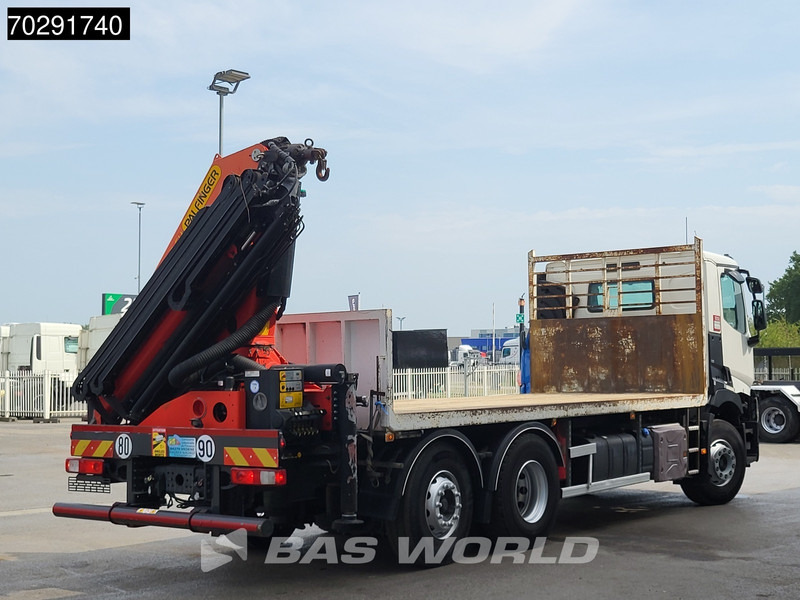 Bortu kravas automašīna/ Platforma, Kravas auto ar manipulatoru Renault C 380 6X2 Palfinger PK 22002 EH Crane Optibrake Euro 6: foto 19
