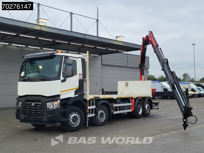 Renault C 380 8X2 Palfinger PK24001K Remote Lenkachse Euro 6 - Bortu kravas automašīna/ Platforma, Kravas auto ar manipulatoru: foto 3 Renault C 380 8X2 Palfinger PK24001K Remote Lenkachse Euro 6 - Bortu kravas automašīna/ Platforma, Kravas auto ar manipulatoru: foto 3