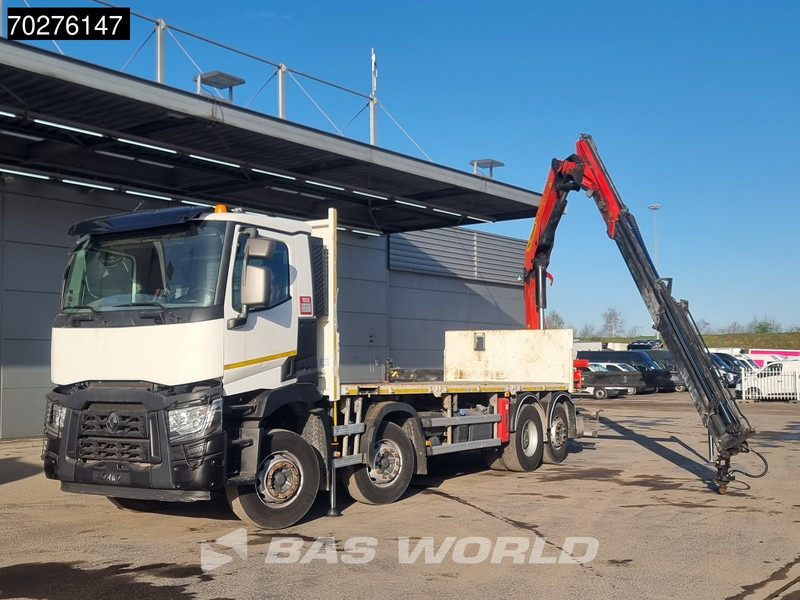 Renault C 380 8X2 Palfinger PK24001K Remote Lenkachse Euro 6 - Bortu kravas automašīna/ Platforma, Kravas auto ar manipulatoru: foto 3 Renault C 380 8X2 Palfinger PK24001K Remote Lenkachse Euro 6 - Bortu kravas automašīna/ Platforma, Kravas auto ar manipulatoru: foto 3