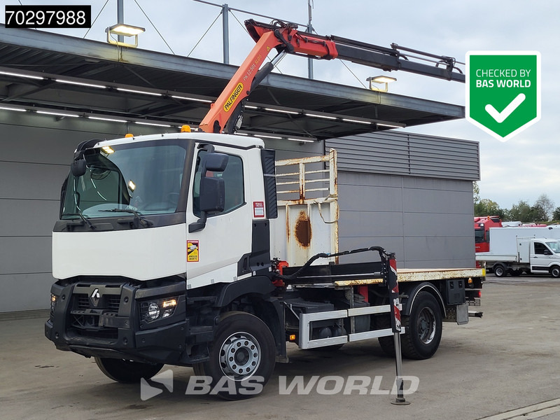 Renault C 380 C 4X2 Palfinger PK 12.501 Crane Big-Axle Steelsuspension Automatic Euro 6 - Bortu kravas automašīna/ Platforma, Kravas auto ar manipulatoru: foto 1 Renault C 380 C 4X2 Palfinger PK 12.501 Crane Big-Axle Steelsuspension Automatic Euro 6 - Bortu kravas automašīna/ Platforma, Kravas auto ar manipulatoru: foto 1