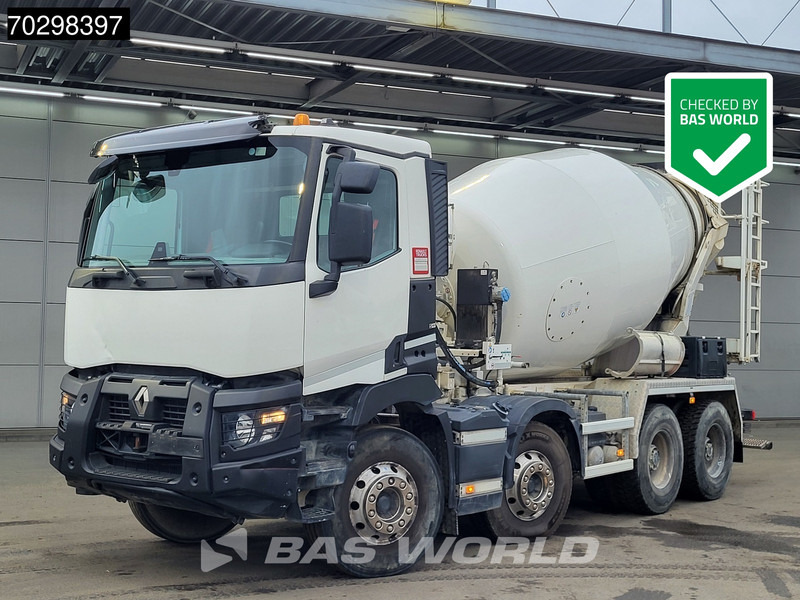 Renault C 430 8X4 9m3 Stetter Mixer Big-Axle Steelsuspension Automatic Euro 6 - Betonvedējs: foto 1 Renault C 430 8X4 9m3 Stetter Mixer Big-Axle Steelsuspension Automatic Euro 6 - Betonvedējs: foto 1