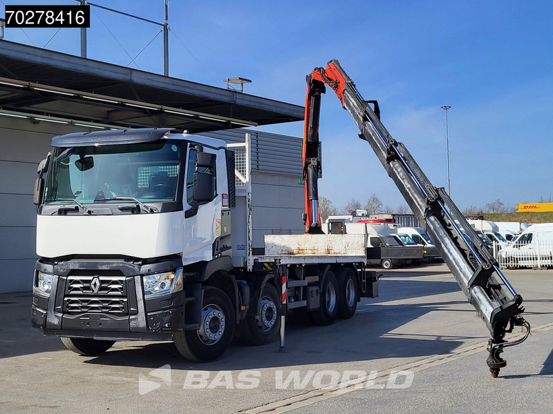 Renault C 430 8X4 Palfinger PK33002EH Kran Crane Big Axle Euro 6 - Bortu kravas automašīna/ Platforma, Kravas auto ar manipulatoru: foto 1 Renault C 430 8X4 Palfinger PK33002EH Kran Crane Big Axle Euro 6 - Bortu kravas automašīna/ Platforma, Kravas auto ar manipulatoru: foto 1